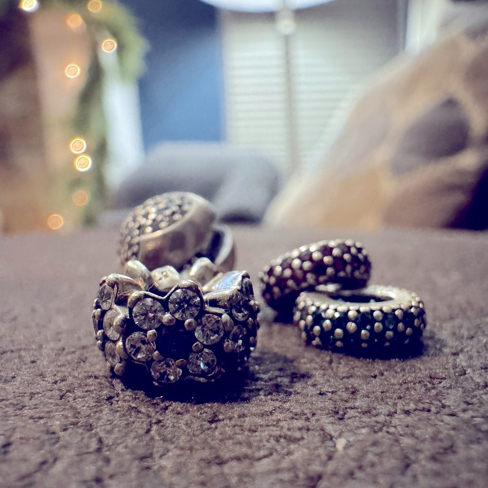 Pandora charm spacers set of 4